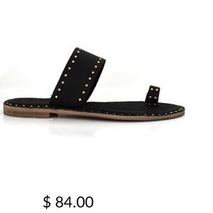 Sandals with gold studs